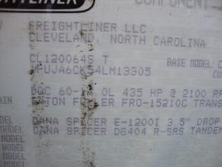 2004 FREIGHTLINER CL120 COLUMBIA Salvage