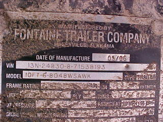2007 Fontaine drop deck Salvage 2007 Fontaine drop deck Salvage