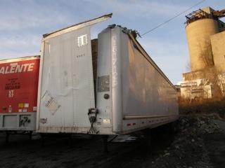 1997 wabash 53 ft dry van air ride suspension  Salvage