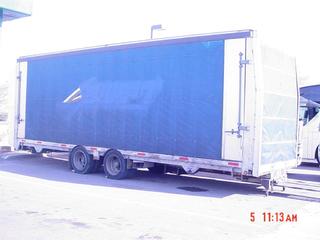 20001Freightliner Argosy with 2001 Nuvan Tech Car Trailer Salvage