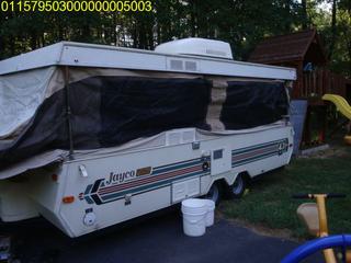 1991 15' JAYCO CARDINAL DELUXE 8 POPUP Salvage