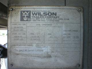 1999 Wilson model PSAL-303 Hog Trailer Salvage